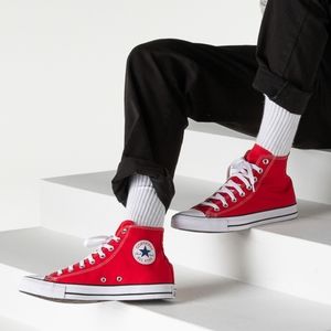 Classic Red Converse High Top Sneakers